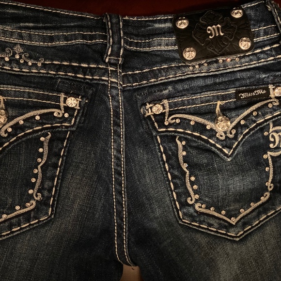 Rhinestone Blue Jeans - Picture 1 of 5